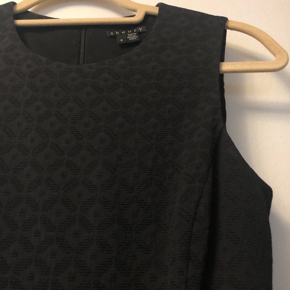 NEW Theory Tillora Textured Black Dress Size 0 - Picture 7 of 8